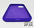 Чохол iPhone XS- Silicone Case Full Cover пурпурний, фото 2