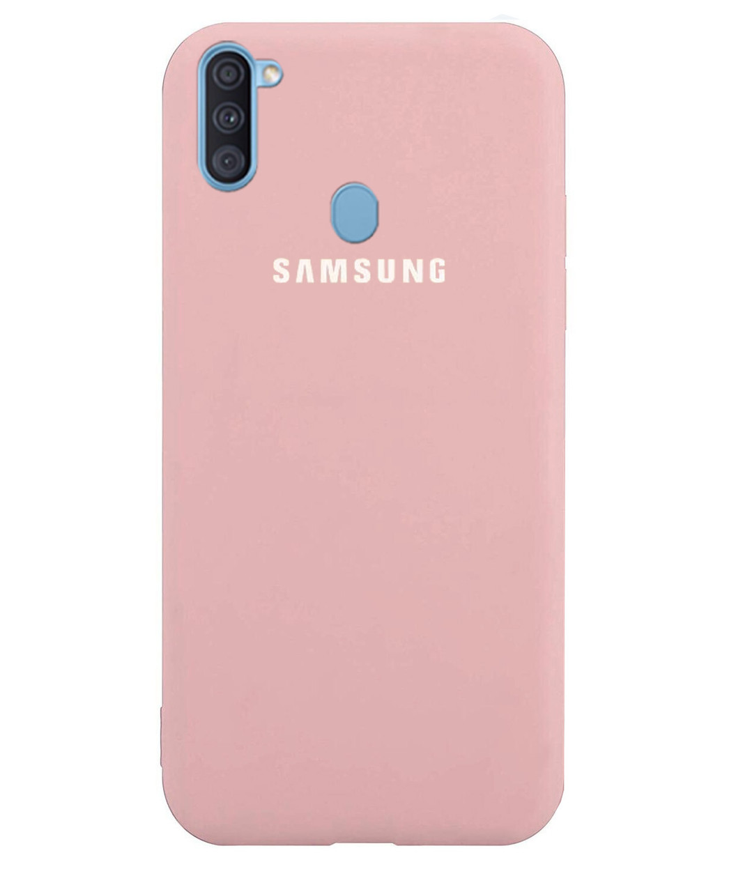 Чохол Silicone case для Samsung Premium A11 Pink Sand (18) пудра, фото 1