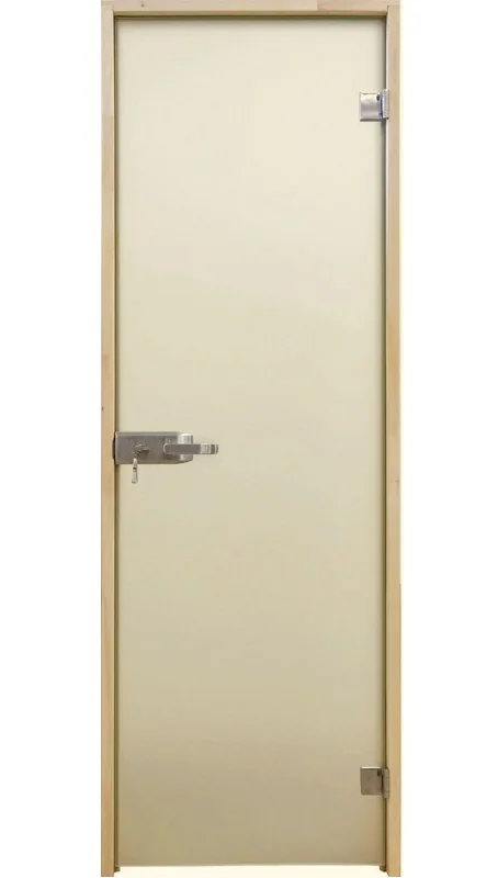 Скляна двері міжкімнатні Tesli Aqua White Sateen 800х2000 мм загартоване скло не прозора біла