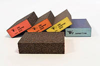 Шліфувальна губка SIA Abrasives siasponge block 4-стороння Р120, для дерева/фарби/лаку