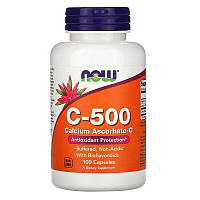 Vitamin C-500 Calcium Ascorbate-C Now Foods 100 капсул