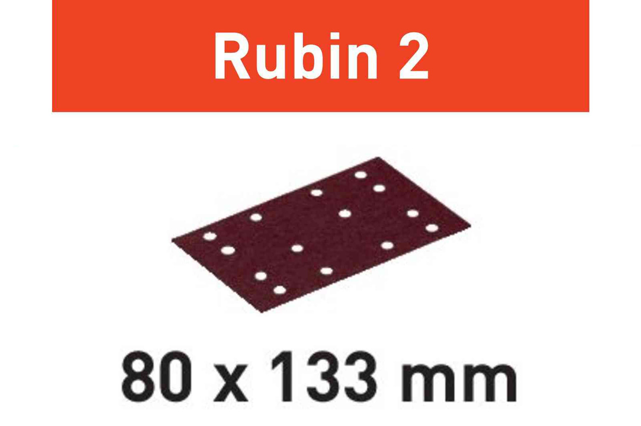 Шліфувальні листи Rubin 2 STF 80X133 P40 RU2/50