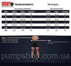 Чоловічі спортивні шорти Gorilla Wear Franklin Shorts Black/Gray Camo XXXL/XL/XL, фото 3