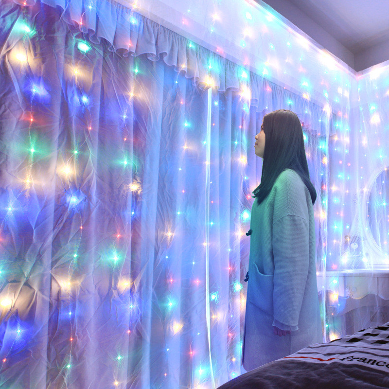 Світлодіодна гірлянда штора 3х3м 300 LED (multicolor)