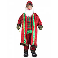 Большая Новогодняя Фигура Деда Мороза (Санта Клауса) 180 см, интерактивный, танцует, кланяется, музыка