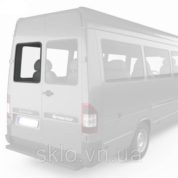 Заднє скло Mercedes Sprinter (95-06) Ліве на розпашні двері Без електрообогрева (Спринтер)