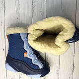 Зимові дитячі чоботи на овчині для хлопчика Demar Snow Mar сині, фото 8