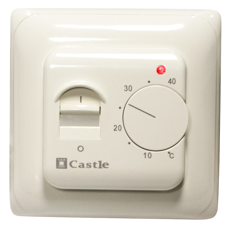 Терморегулятор для теплої підлоги механічний Castle М 5.16 (Ivory)