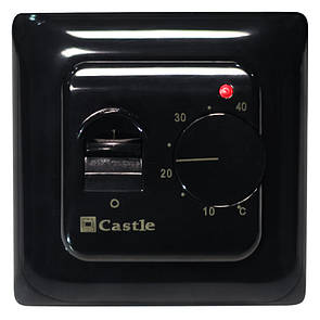 Терморегулятор для теплої підлоги механічний Castle М 5.16 (Black)