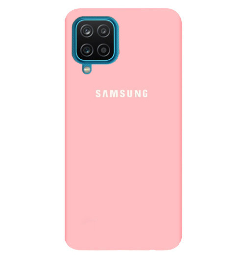 Чохол Silicone case для Samsung Premium A42 Pink (04) рожевий, фото 1