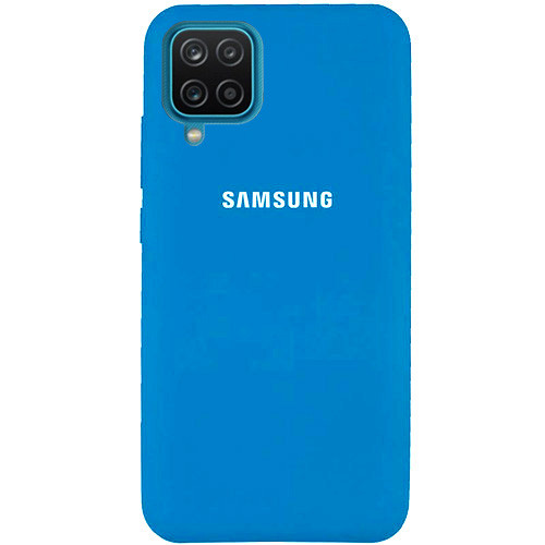 Чохол Silicone case для Samsung Premium A42 Blue (16) синій, фото 1