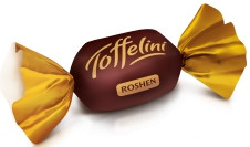 Шоколадні цукерки Roshen Toffelini із шоколадною начинкою 250 грамів, фото 1
