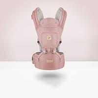 Слинг эрго-рюкзак 6 в 1 Colibro Honey Sweet Розовый с капюшоном и карманом для мелочей