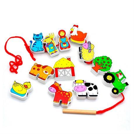 Шнурівка Viga Toys "Ферма" 59548