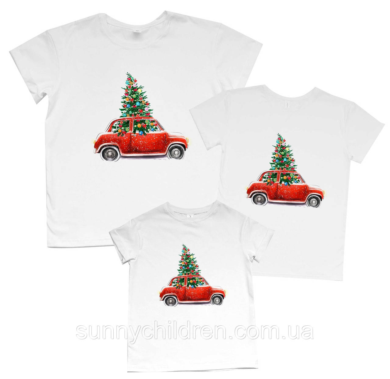 Футболка Машинка з ялинкою Family Look