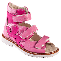 Босоніжки ортопедичні з високим задником для дівчинки Форест Орто рожевий 4Rest Orto 06-2462 розмір 24-36