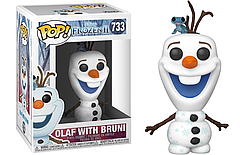 Фігурка Funko Pop Фанко Поп Холодне серце Олаф і Бруно Frozen 2 Olaf with Bruni 9 см Cartoon F O 733