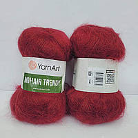 Пряжа YarnArt Mohair Trendy 109 вишня (Ярнарт Мохер Тренди)