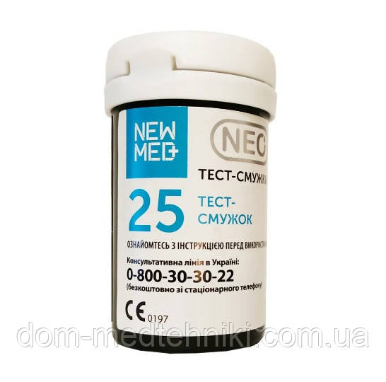 Тест-смужки НьюМед Нео (NewMed Neo), 25 шт.