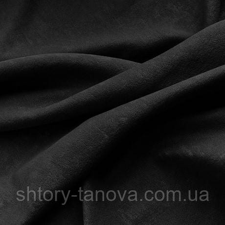 Софт тканина для портьєр чорний, фото 1