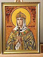 Ікона з бурштину Свята княгиня Ольга