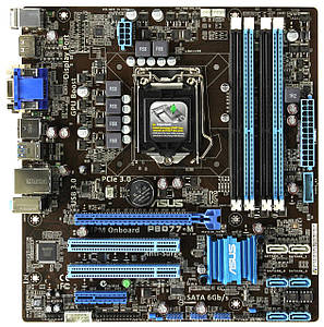 Материнська плата ASUS P8Q67-M s1155 Intel Q67 +планка, фото 1