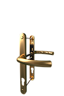 Дверна ручка (дверний підпружинений гарнітур універсальний) Astex ANTEY DHS 92/26/16 Золотий (F3)
