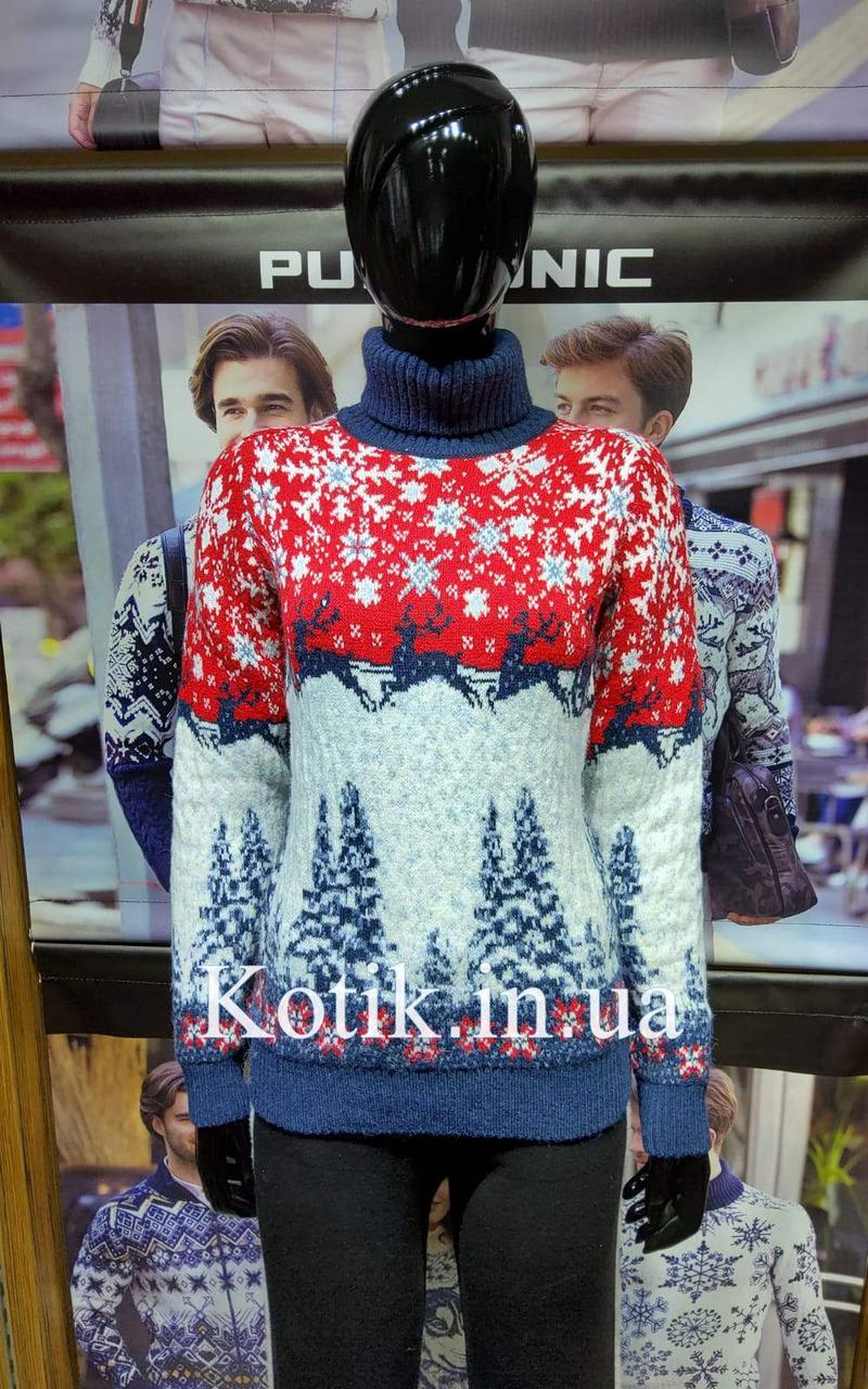 Светр жіночий Pulltonic  Сніжинки та Олені, фото 1