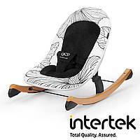 Шезлонг-качалка Kinderkraft Finio Black/White (KKBFINOBLK0000)