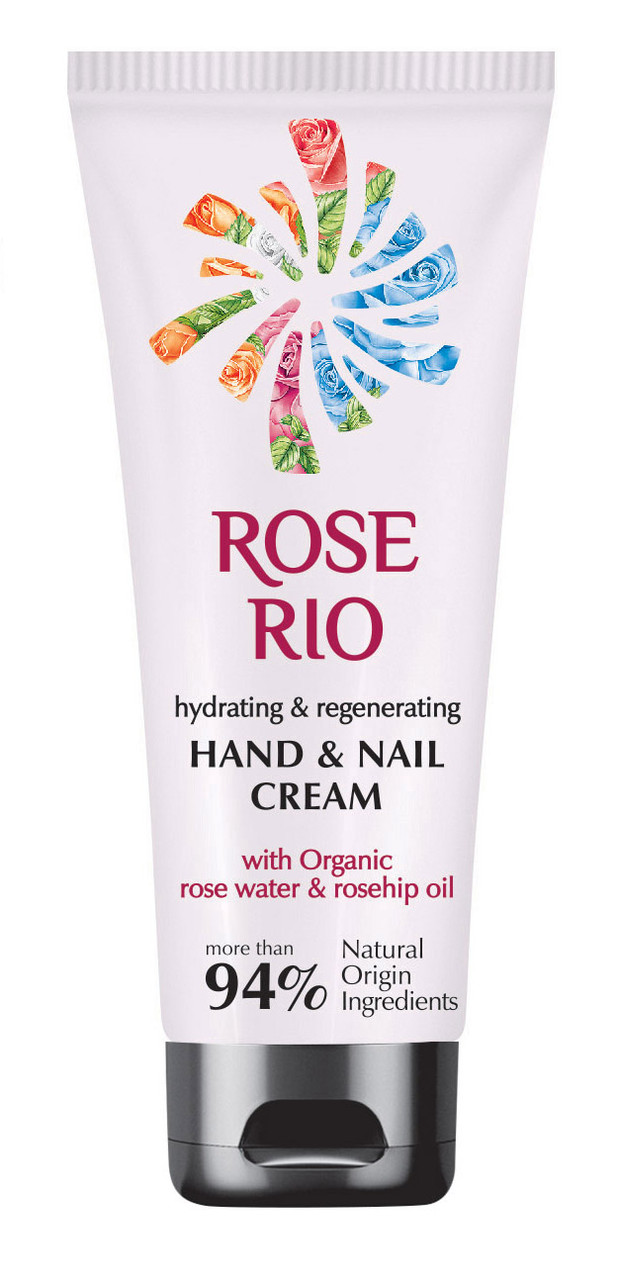 Регенерувальний крем для рук і нігтів зволожувальний і відновлювальний Rose Rio 75 мл