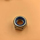 Гайка М7 стопорна з нейлоновою вставкою клас міцності 8.0 DIN 985, фото 5