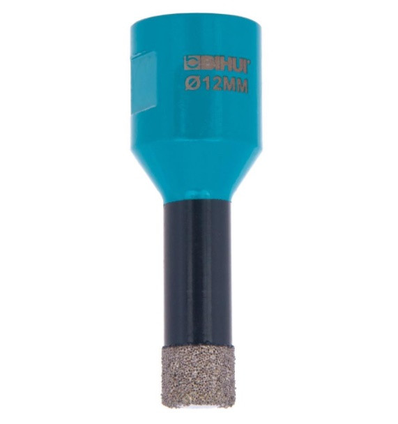 💎Алмазна коронка BIHUI TURBO ∅12 для сухого свердління М14 для УШМ, фото 1