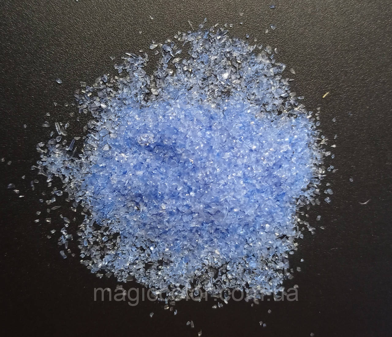 Скляна крихта синя 0,4-1,0 мм.100 г