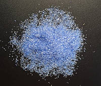 Стеклянная крошка синяя 0,4-1,0 мм.100 г