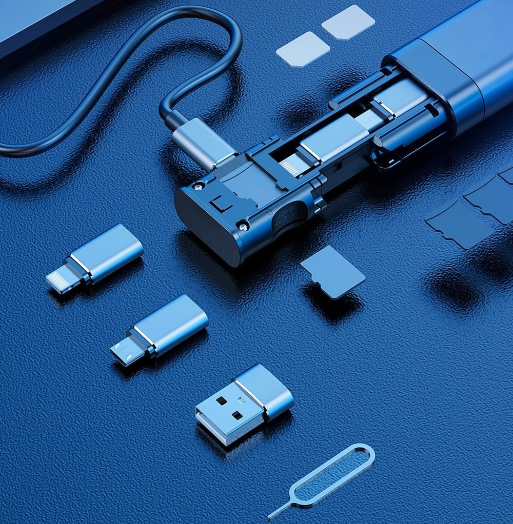 Адаптер USB-Type C OTG роз'єм TF пристрій читання SIM-картки
