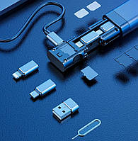 Адаптер USB-Type C OTG разъем TF устройство чтения SIM-карты