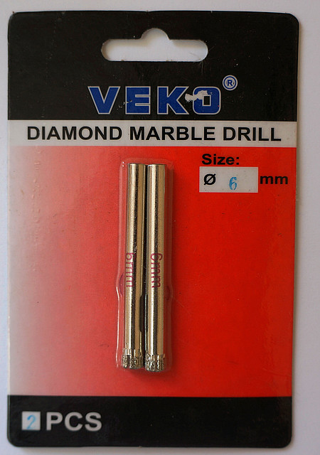 Алмазне свердло кільцеве по мармуру VEKO 6*65мм