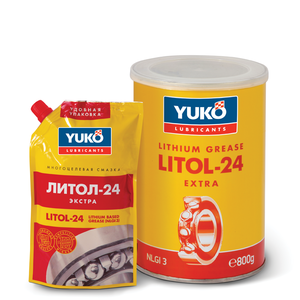 Змазка YUKO Літол-24, 800мл Для змащування вузлів тертя колісних і гусеничних транспортних засобів та ін.