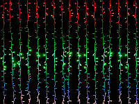 Гирлянда диодная праздничная Водопад 3,0мХ2,0м 400LED (разноцветная) IT-RAINS-400-M (прозрачный провод)