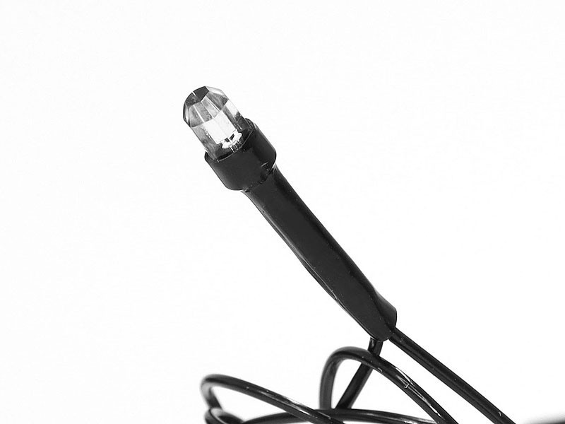 Гірлянда новорічна святкова лампа Рубінка 300LED (синій) LED300B-7 (чорний провід)