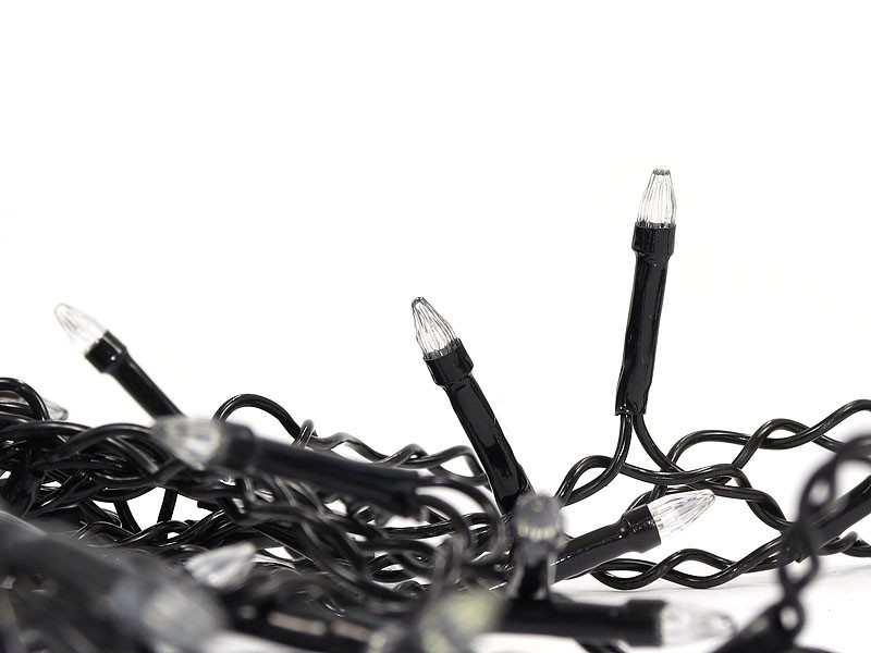 Гірлянда яскраве кольорове світло Дощ конічна лампа 5м 240LED (білий) 240-SHORT-CURTAIN-5M-W (чорний провід)