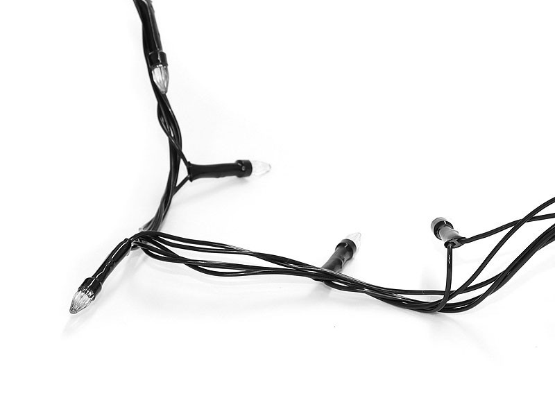 Гірлянда стильна конічна лампа 500LED (синій) LED500B-2 (чорний провід)