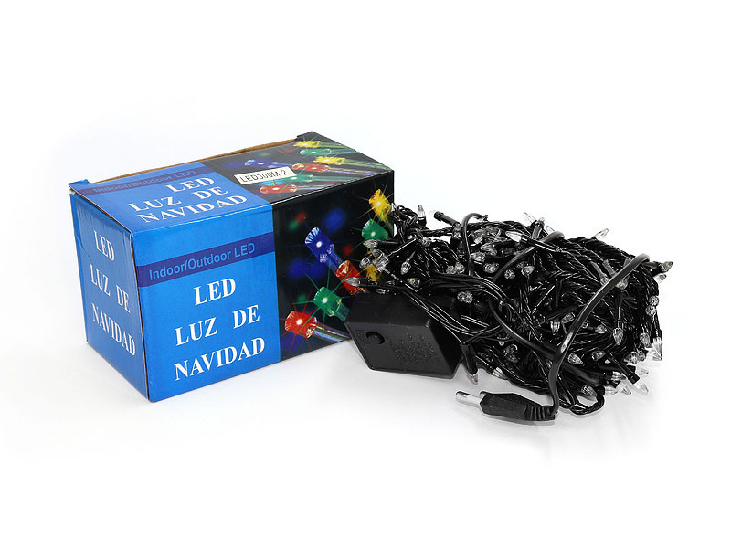 Гірлянда LED яскрава прозора конічна лампа 500LED (білий) LED500W-2 (чорний провід)