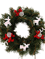 Рождественский венок хвойный Декор диаметр 40 см