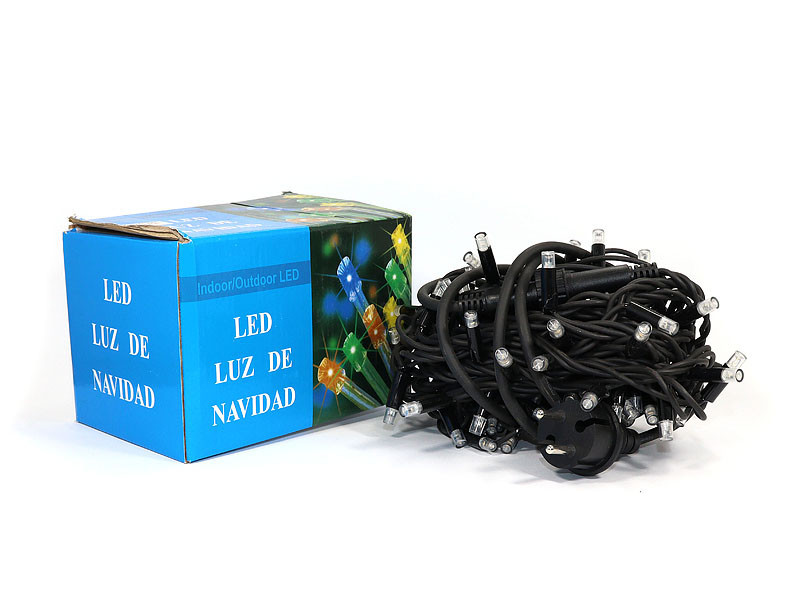 Гірлянда LED яскрава чорний провід 3,3мм вулична 100LED (синій) LINE-3.3-100-B-2