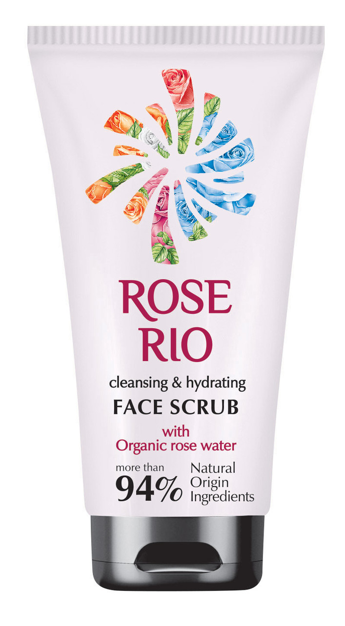 Скраб для обличчя очищувальний і зволожувальний для м'якого пілінгу Rose Rio 100 мл, фото 1