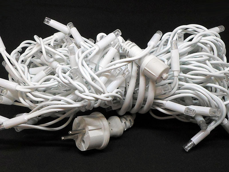 Гірлянда LED яскрава Дощ 3,3мм матова лампа вулична 120LED (мікс) 120- SHORT-CURTAIN-M-1