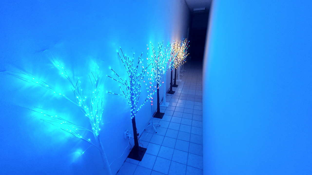 Гірлянда LED яскрава біла дерево White 1,5м 100 LED (синій) TREE-1-5-B