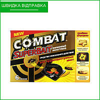 Combat SuperBait ("Комбат"), 6 дисков. Ловушка для тараканов в т.ч. прусаков и муравьев