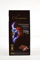 Шоколад черный с черникой 70% какао Luximo 100г (Польша)